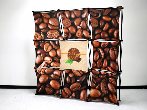 X1 8 ft. -- 3x3 Q Fabric Pop-Up Display -- View 2