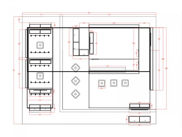 VK-5177 Trade Show Island Exhibit -- Plan View