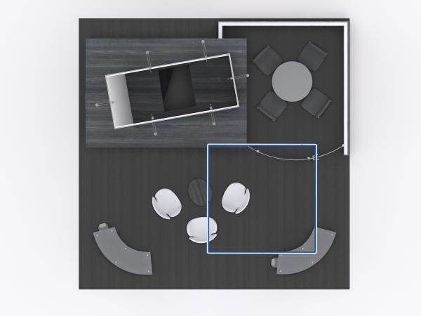 VK-5167 Trade Show Island Exhibit -- Plan View