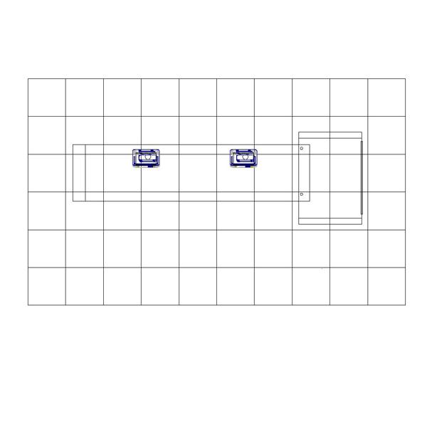 ECO-36C Sustainable Counter - Plan View