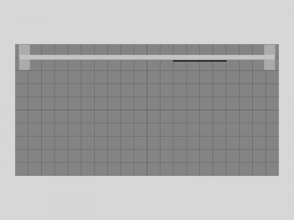 RE-2165 SuperNova Lightbox with Fabric Graphic -- Plan View